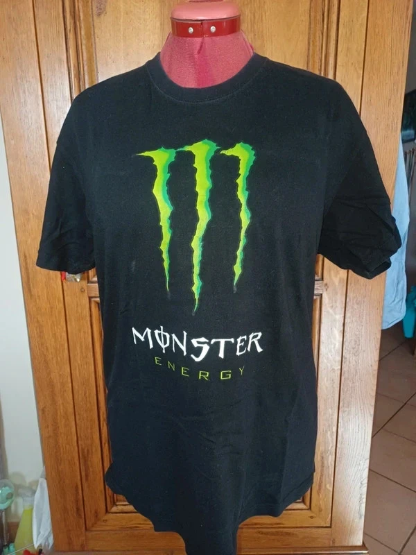 Men's black Monster Energy t-shirt size M which is 38 – photo 2